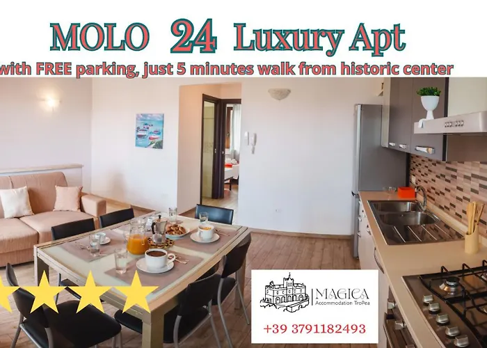 Molo 24 Luxury - With Free Parking Just 5 Minutes Walk From Historic Center Apartamento *